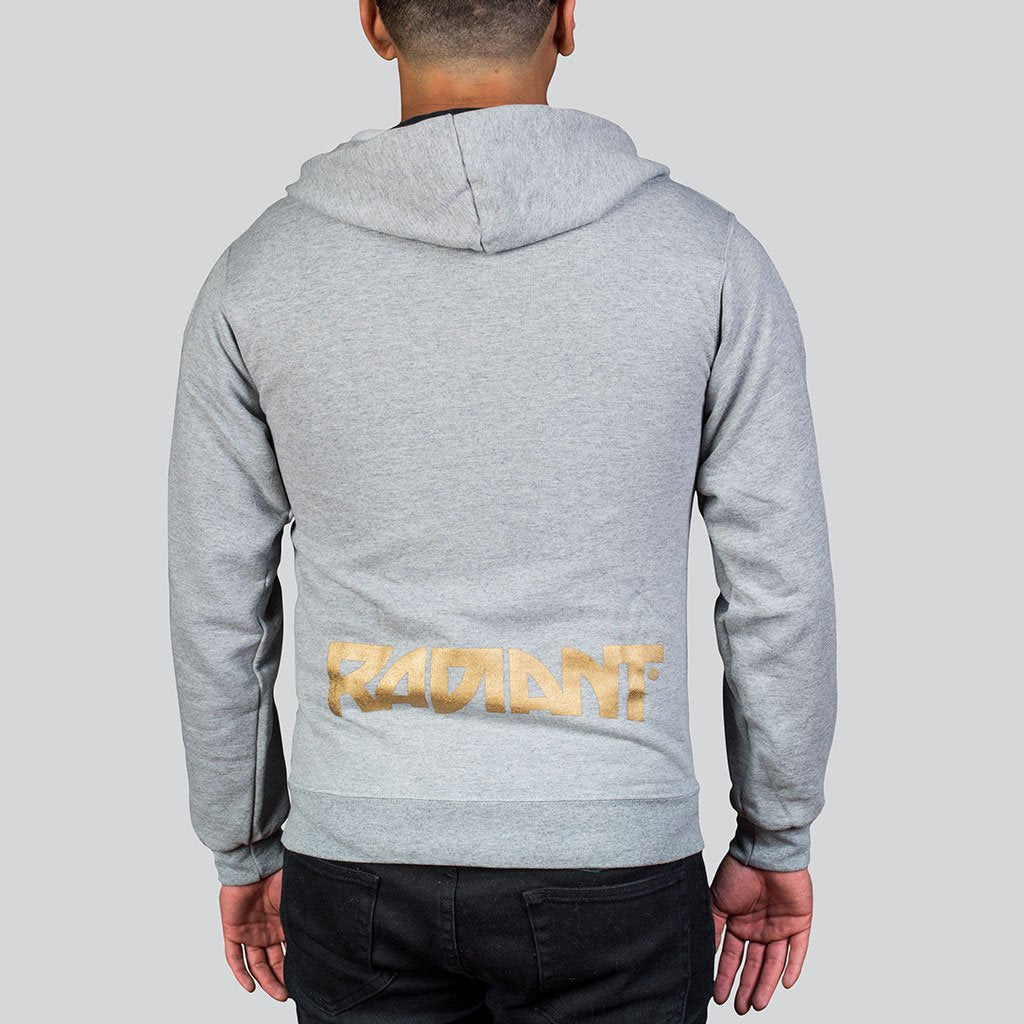 Radiant Gray Gold Hoodie
